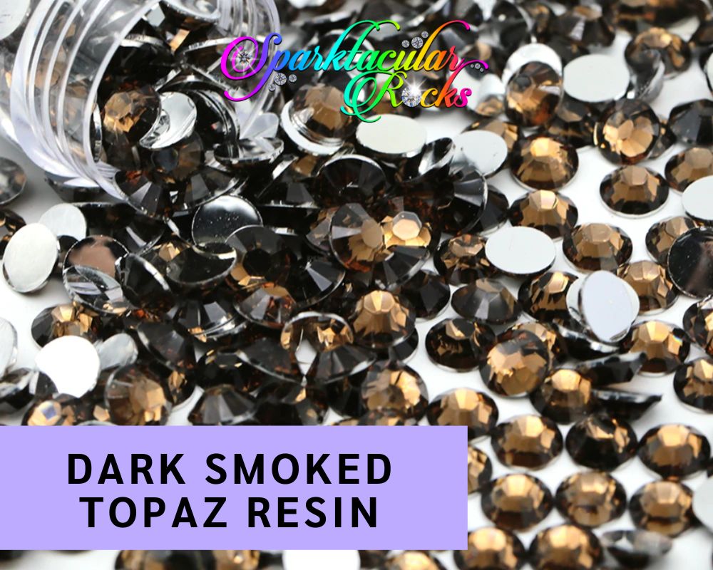 DARK TOPAZ RESIN RHINESTONES