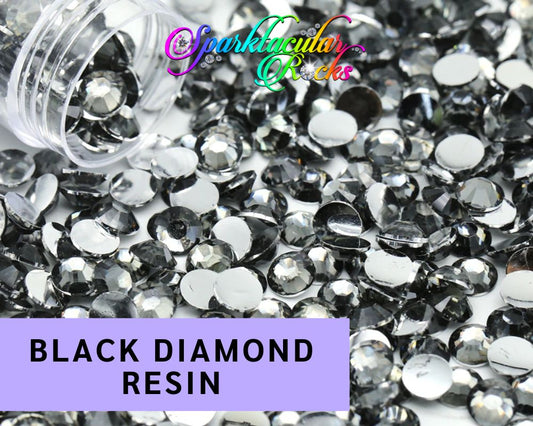 BLACK DIAMOND RESIN RHINESTONES