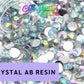 CRYSTAL AB RESIN RHINESTONES