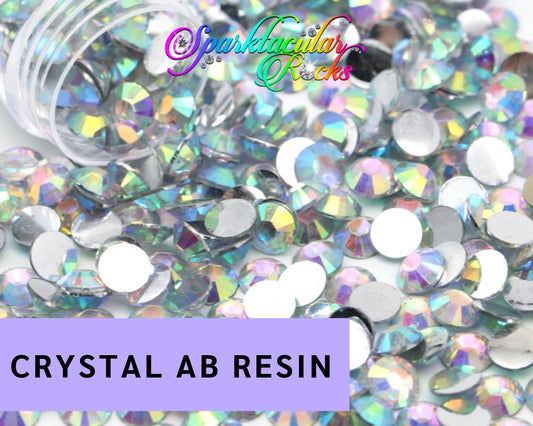 CRYSTAL AB RESIN RHINESTONES