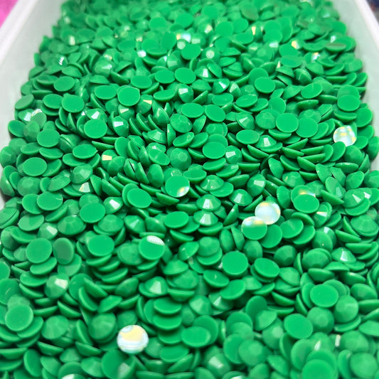 Green Jelly Resin Rhinestones